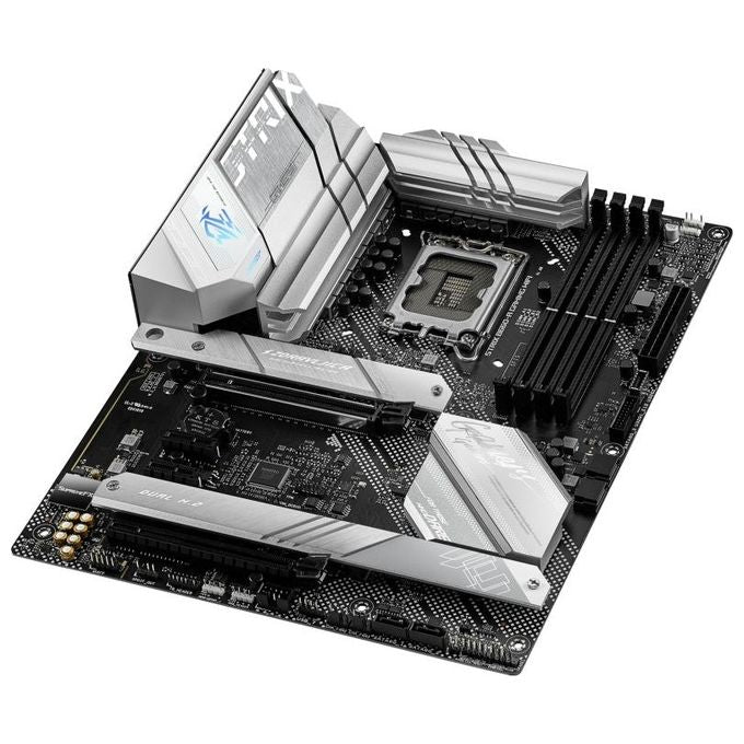 ASUS Scheda madre Intel B660 LGA 1700 ATX PCIe 5.0, 12+1 stadi di alimentazione, DDR5, AI Networking, WiFi 6 (802.11ax), Intel 2.5 Gb Ethernet, 3x PCIe 4.0 M.2 con dissipatori, USB 3.2 Gen 2x2 Type-C, SATA, Aura Sync RGB
