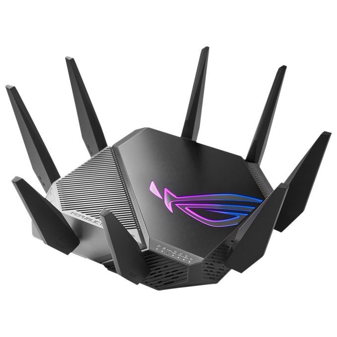 ASUS ROG Rapture GT-AXE11000 Tri Band WiFi 6E Router Gaming estendibile con Mobile Tethering, alternativa ai Router 4G 5G, 2.5G WAN-LAN Ethernet, Game Boost, Sicurezza di Rete per Tutti Dispositivi