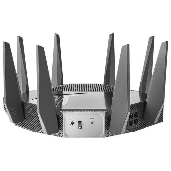 ASUS ROG Rapture GT-AXE11000 Tri Band WiFi 6E Router Gaming estendibile con Mobile Tethering, alternativa ai Router 4G 5G, 2.5G WAN-LAN Ethernet, Game Boost, Sicurezza di Rete per Tutti Dispositivi