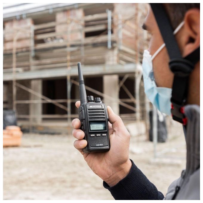 Midland G18 PRO Radio Ricetrasmittente Walkie Talkie PMR 446 Standard Militare MIL-STD-810G