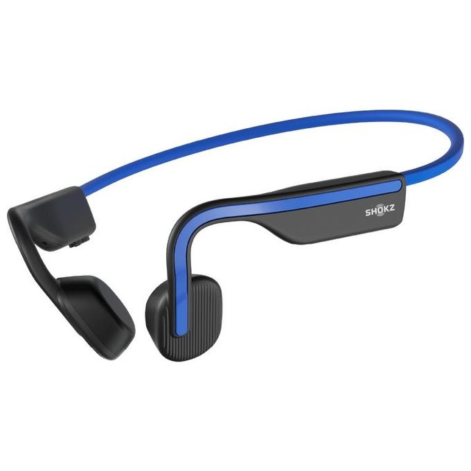 Shokz OpenMove, Cuffie Wireless a Conduzione Ossea, Bluetooth, Blu
