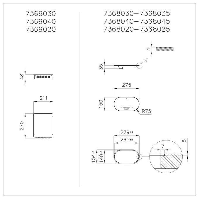 Foster 7366 030 Piano Cottura a Induzione Modulare Quadra in Vetroceramica 3 Zone Libero Posizionamento Touch Control Nero