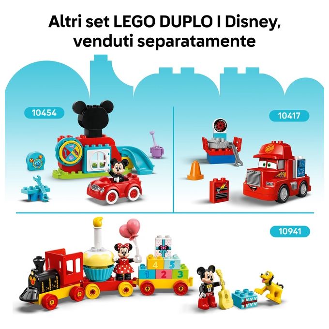 LEGO DUPLO - Disney Festa di Compleanno di Winnie the Pooh - Giocattolo Educativo con Personaggi con Doppio Volto e Casa sull'Albero Giochi Didattici per Bambini e Bambine da 18 Mesi in su - 10457