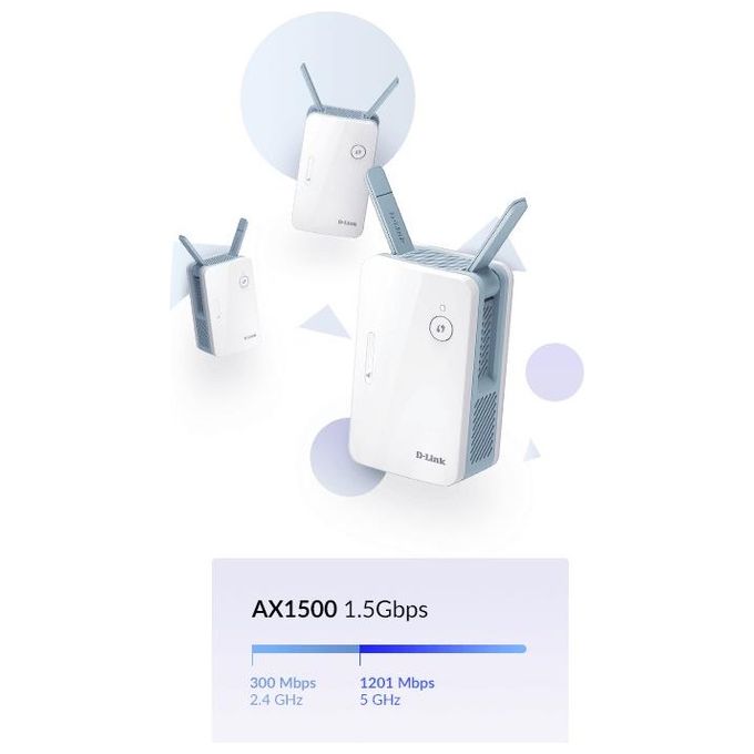 D-Link E15 Range Extender Mesh EAGLE PRO AI AX1500
