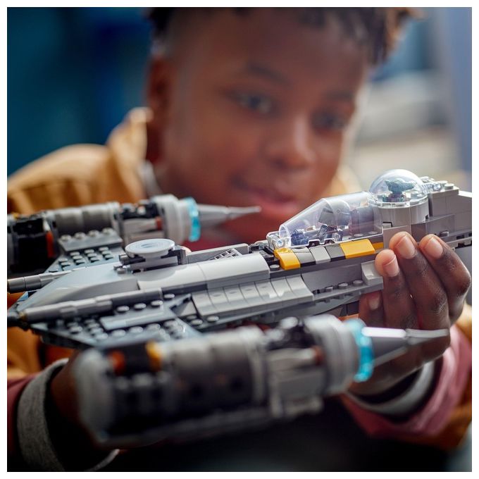 LEGO Star Wars 75325 Starfighter N-1 del Mandaloriano, Personaggi Peli Motto, Droide BD e Baby Yoda, Giocattolo Costruibile