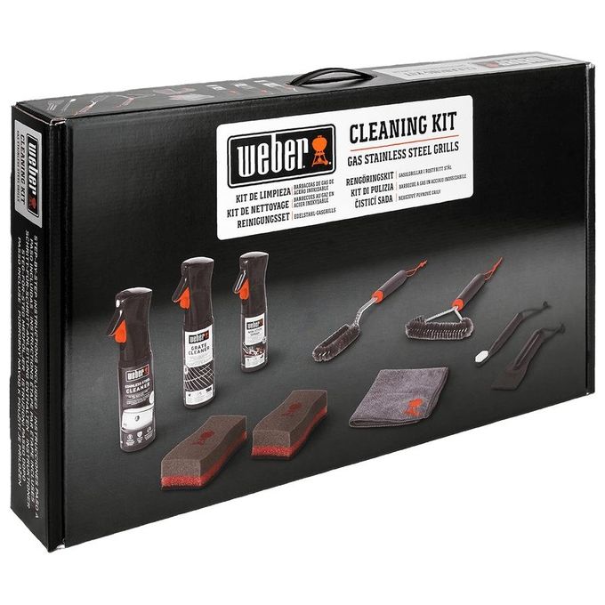 Weber Kit di Pulizia Barbecue a Gas in Acciaio Inox