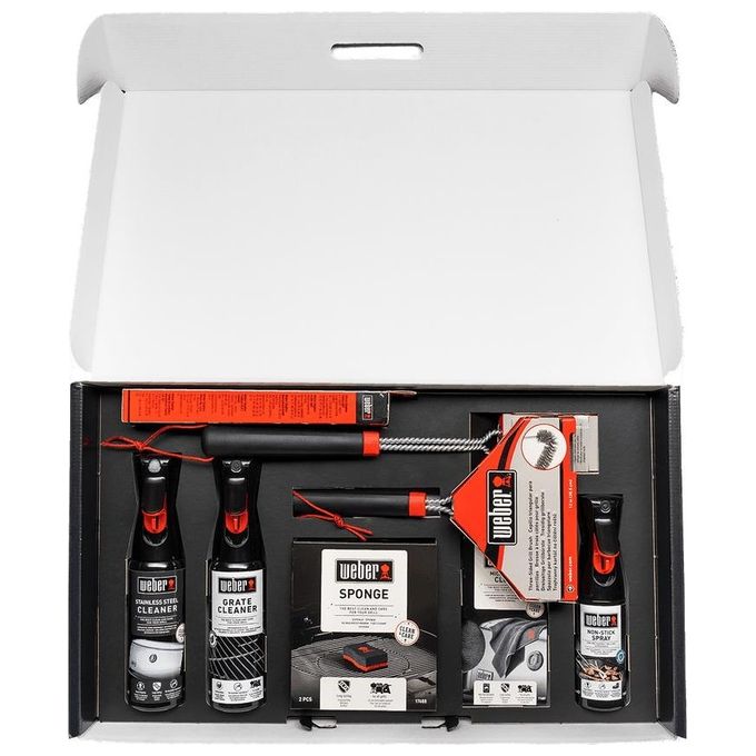 Weber Kit di Pulizia Barbecue a Gas in Acciaio Inox