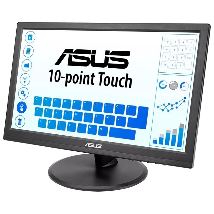 ASUS Monitor Flat 15.6'' VT168HR 1366x768 Pixel Multi-Touch Tempo di risposta 5 ms