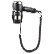 Valera Action Super Plus 1600 Black Asciugacapelli con Supporto Murale per Alberghi e Strutture Ricettive