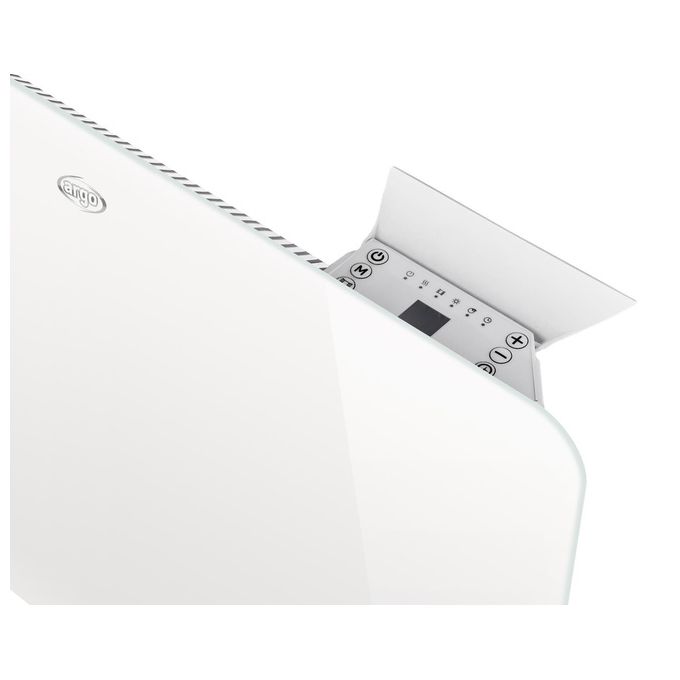 Argo Fancy Termoconvettore da Parete o Pavimento in Vetro Temperato 1400W Bianco