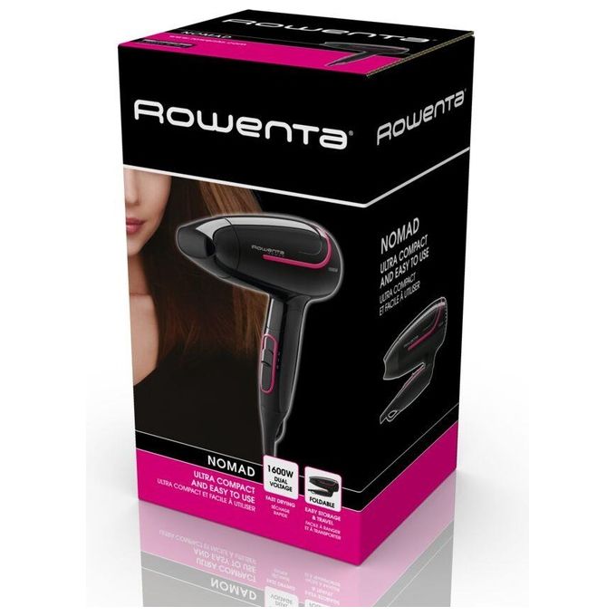 Rowenta CV3323F0 Nomad Asciugacapelli 1600W Nero