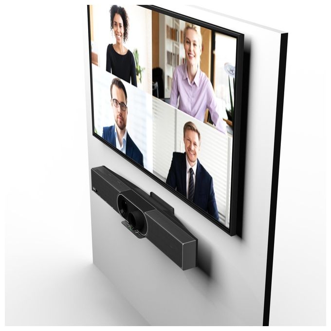 Yealink VCS-TVMount2 Montaggio a Muro Nero per Uvc40-m400-600-a20-30