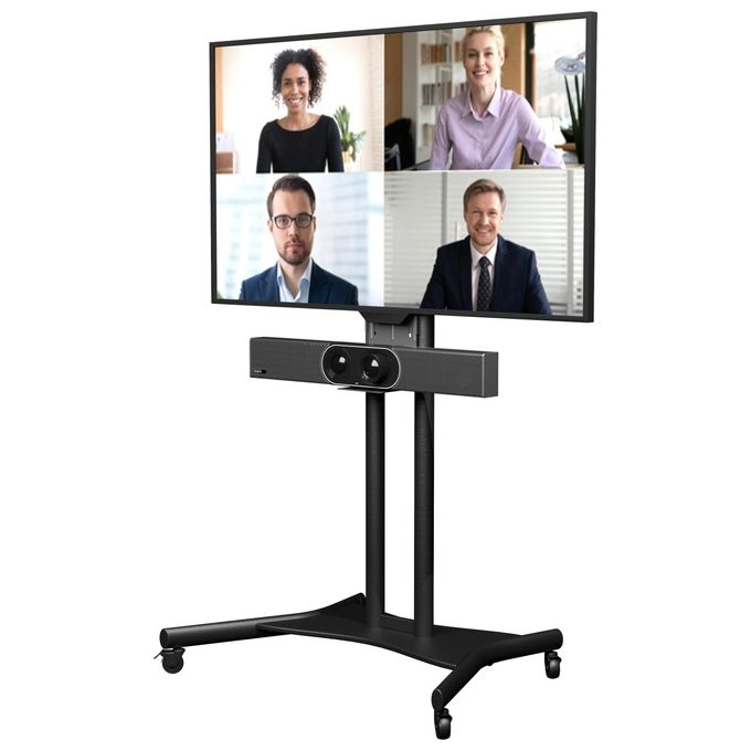 Yealink VCS-TVMount2 Montaggio a Muro Nero per Uvc40-m400-600-a20-30
