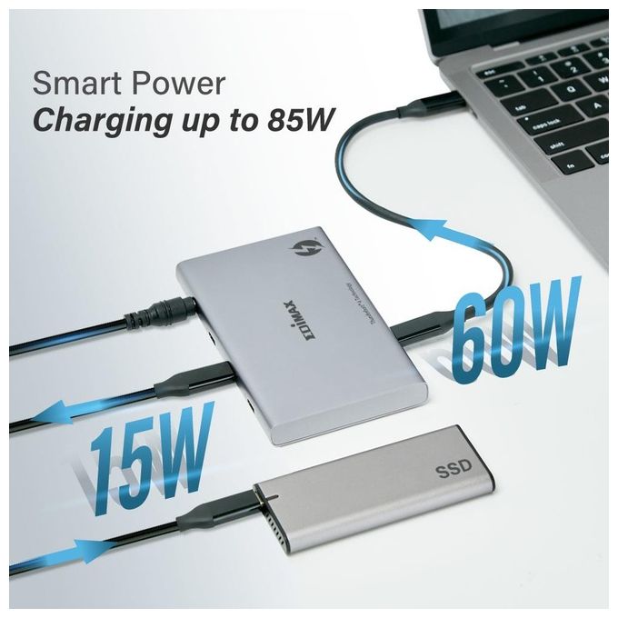 Edimax TD-405BP Replicatore di Porte e Docking Station per Notebook Cablato Thunderbolt 4