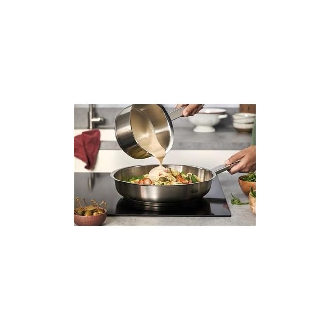 Fissler 084-378-24-100-0 Original Profi Collection Padella Multiuso Acciaio Inox 24 cm Antiaderente Novogrill Induzione colore Acciaio inox