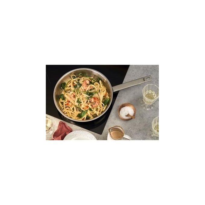 Fissler 084-378-28-100-0 Original-Profi Collection Padella Multiuso 28 cm Acciaio inox con Superficie Novogrill Capacita' 3 L Adatta a Tutti i Piani Cottura inclusa Induzione colore Acciaio inox