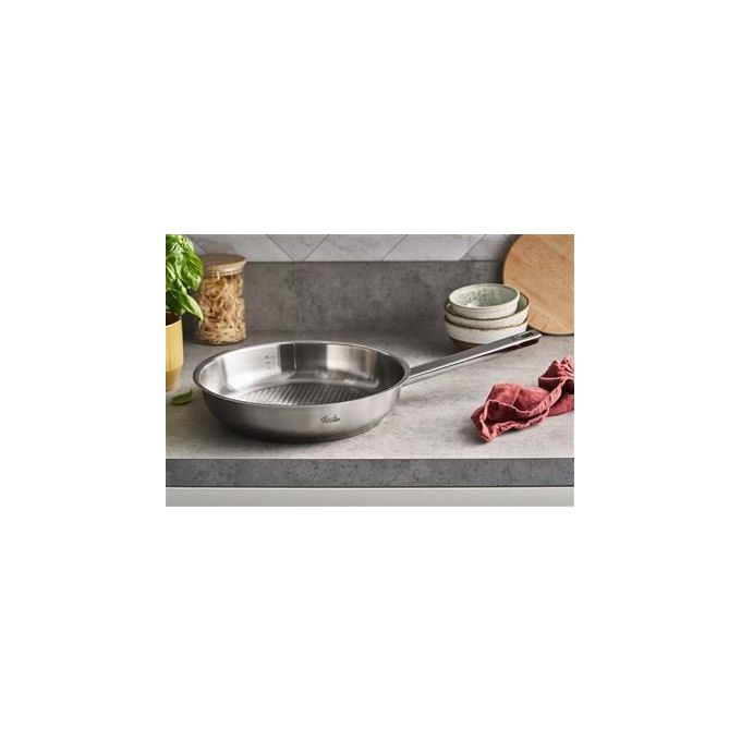 Fissler 084-378-24-100-0 Original Profi Collection Padella Multiuso Acciaio Inox 24 cm Antiaderente Novogrill Induzione colore Acciaio inox