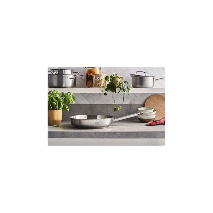 Fissler 084-378-28-100-0 Original-Profi Collection Padella Multiuso 28 cm Acciaio inox con Superficie Novogrill Capacita' 3 L Adatta a Tutti i Piani Cottura inclusa Induzione colore Acciaio inox