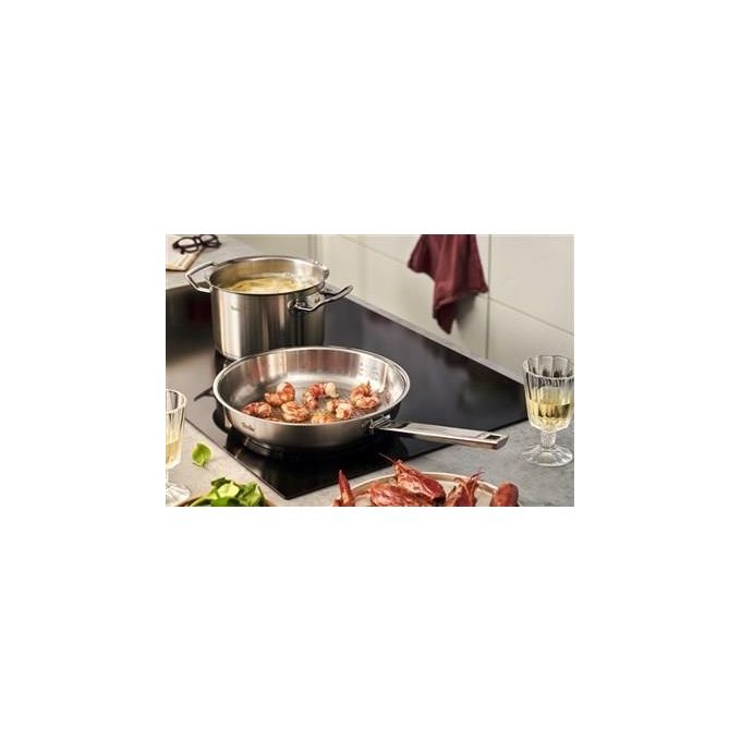Fissler 084-378-28-100-0 Original-Profi Collection Padella Multiuso 28 cm Acciaio inox con Superficie Novogrill Capacita' 3 L Adatta a Tutti i Piani Cottura inclusa Induzione colore Acciaio inox