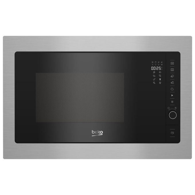 BEKO MGB 25332 BG Forno Microonde con Grill Capacita' 25 Litri Potenza 900W 8 Programmi Funzione Scongelamento Nero-Acciaio Inossidabile