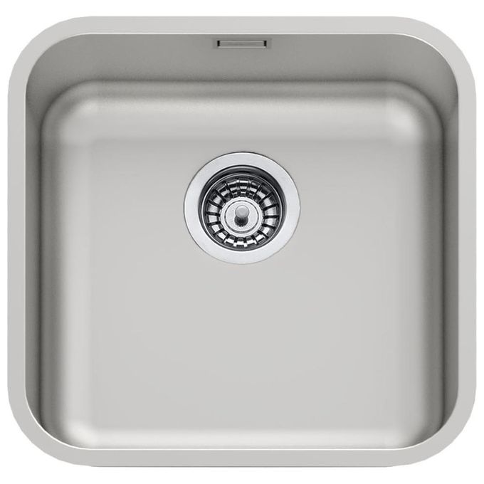 Foster 1840 850 KS Lavello Acciaio Inox Spazzolato da incasso Sottotop 1 Vasca 43,6x43,6cm