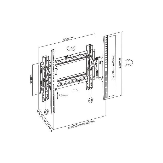 Munari Supporto Fisso Tv Sp7 64-65'' 400x400