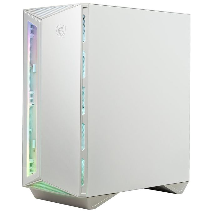 MSI MPG GUNGNIR 110R - Case PC Mid Tower, 4 ventole ARGB da 120 mm, scheda di controllo ARGB da 1 a 6, USB Type-C, vetro temperato, MSI Center, ATX, MATX, mini-ITX