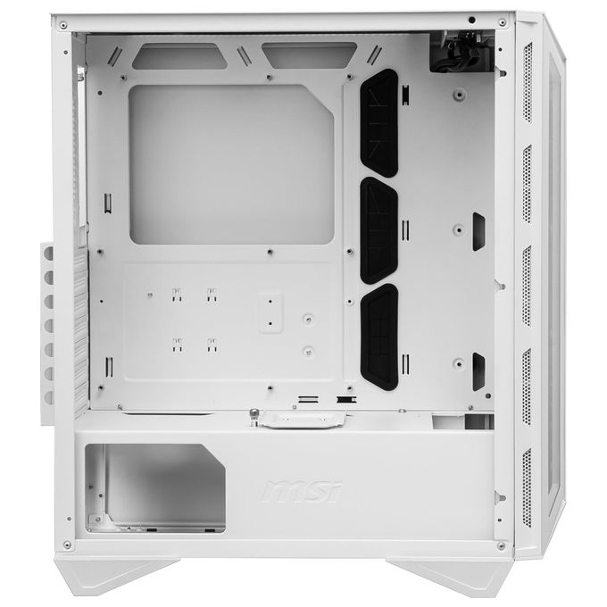 MSI MPG GUNGNIR 110R - Case PC Mid Tower, 4 ventole ARGB da 120 mm, scheda di controllo ARGB da 1 a 6, USB Type-C, vetro temperato, MSI Center, ATX, MATX, mini-ITX