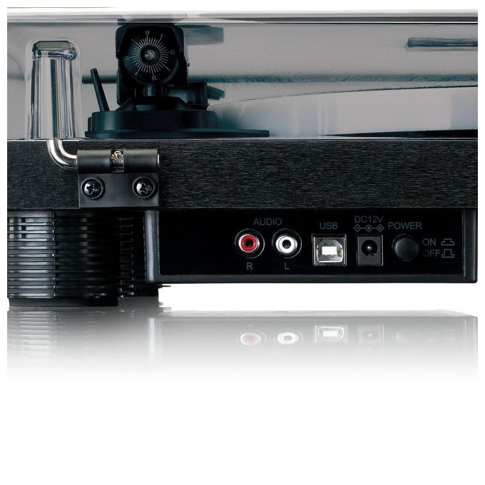 Lenco LS-50LED Giradischi con Altoparlante Nero