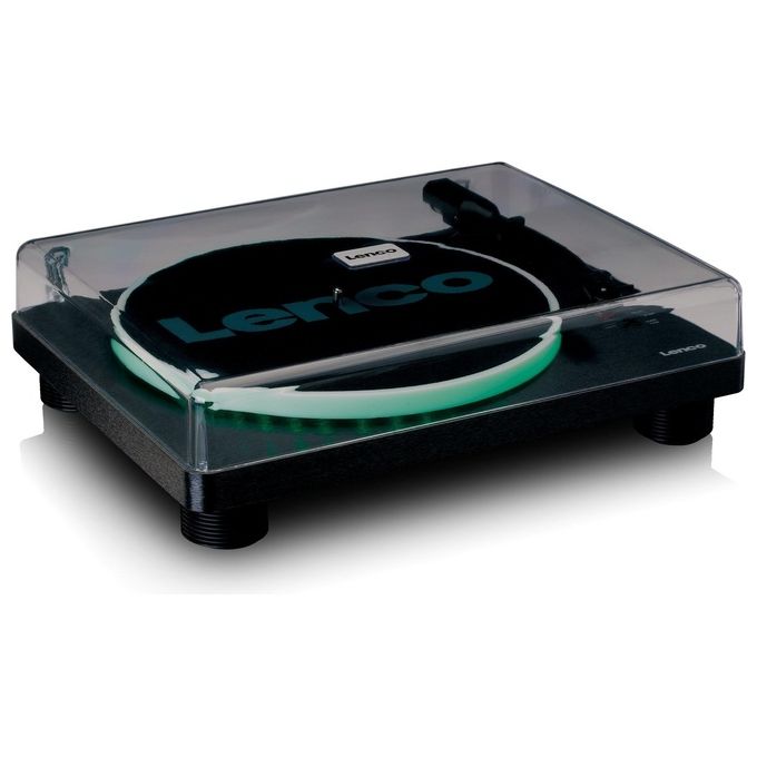 Lenco LS-50LED Giradischi con Altoparlante Nero