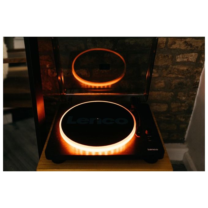 Lenco LS-50LED Giradischi con Altoparlante Nero