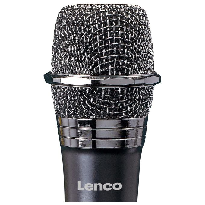 Lenco MCW-011BK Microfono Wireless con Ricevitore