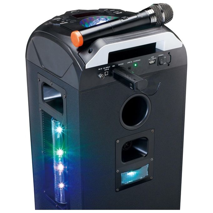Lenco MCW-011BK Microfono Wireless con Ricevitore