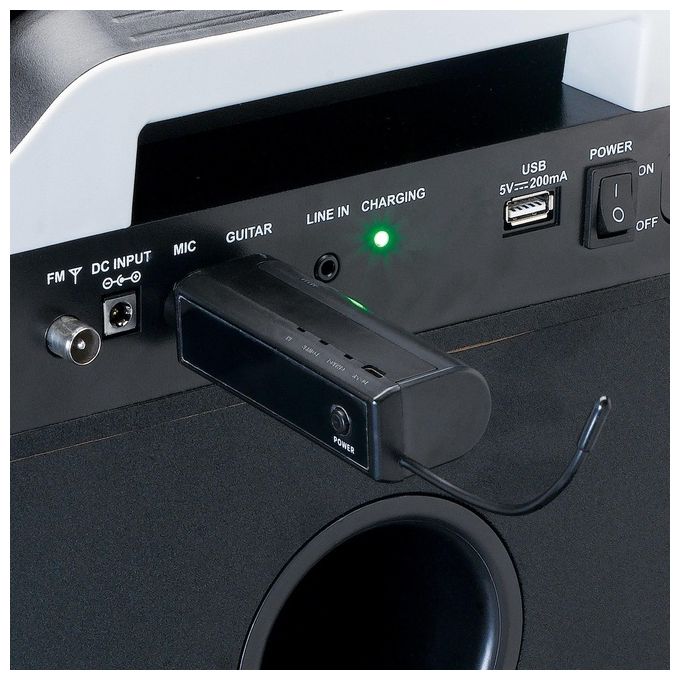 Lenco MCW-020BK Set Microfono Wireless con Ricevitore