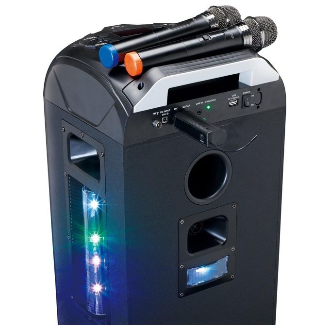 Lenco MCW-020BK Set Microfono Wireless con Ricevitore