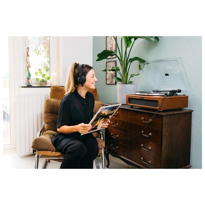 Lenco LS-430BN Giradischi Bluetooth Marrone