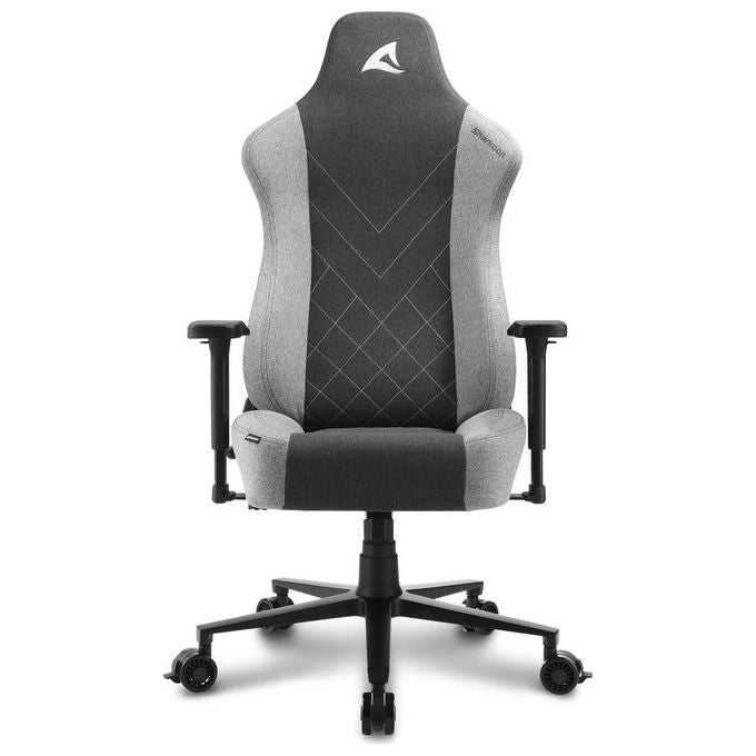 Sharkoon SKILLER SGS30 sedia in Tessuto, Dimensioni Comfort Grigia