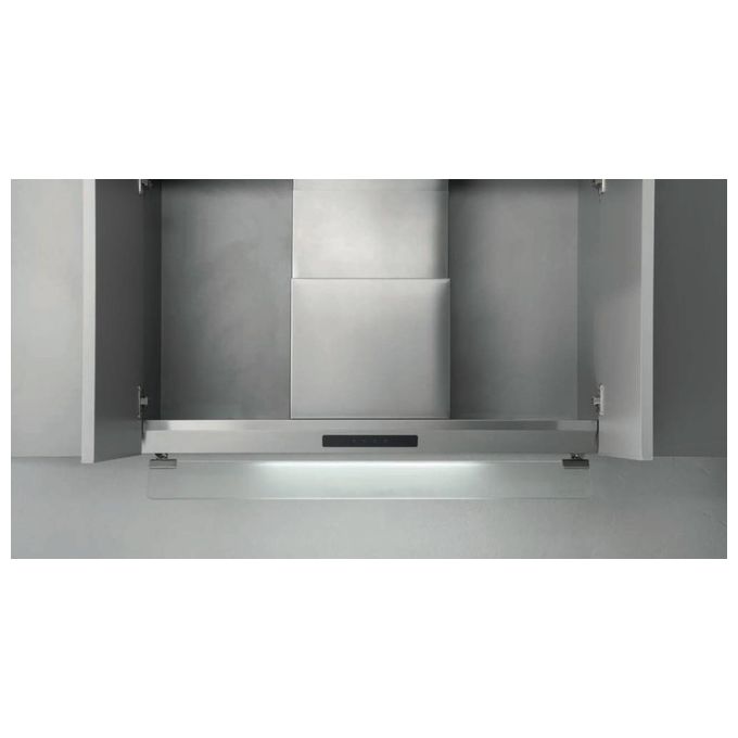 Silverline 3129.2 Cappa ad Incasso Aspirante-Filtrante Controllo touch Sensore a vapore Drop control Classe energetica A Sottopensile 3 velocita' Portata 628 m3-h 120cm Acciaio inox