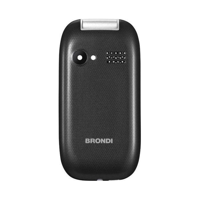 Brondi Window Telefono Cellulare con Apertura a Conchiglia e Flip Attivo Dual Sim 1.77'' Nero