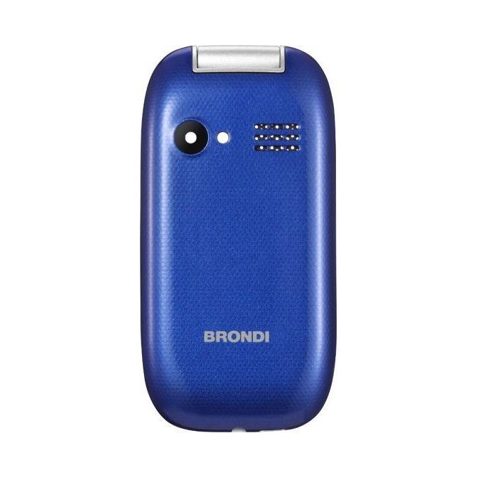 Brondi Window Telefono Cellulare con Apertura a Conchiglia e Flip Attivo Dual Sim 1.77'' Blu