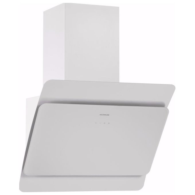 Silverline 3444.9.733.02 Cappa a Parete Aspirante Classe energetica A 3 Velocita' Portata 660 m3-h 90cm Vetro Bianco