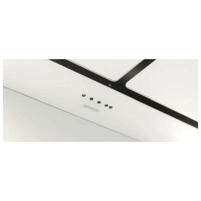 Silverline 4226.2.733.01 Cappa Integrato a Soffitto Aspirante-Filtrante Classe energetica A+ 4 Velocita' Portata 773m3-h 120cm Vetro Temperato Bianco