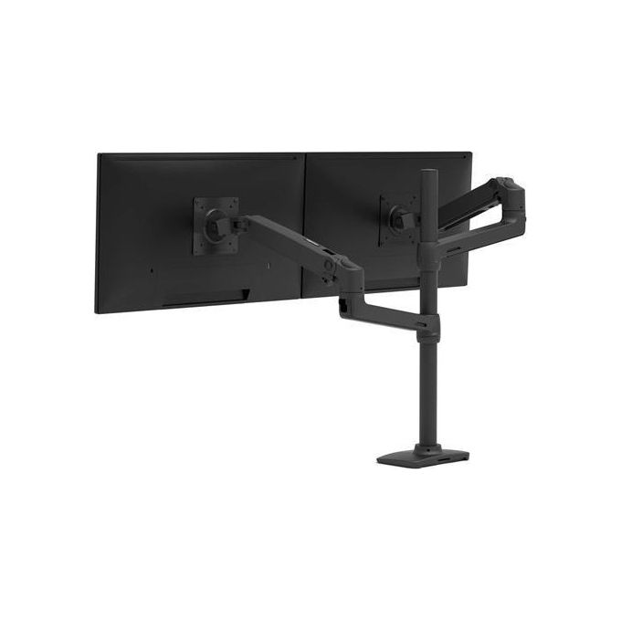 Ergotron Lx Kit Montaggio Perno Verticale Alto Braccio a Doppio Impilamento Per 2 Display Lcd Nero Opaco Dimensione Schermo: Fino a 40'' Montabile Su Desk