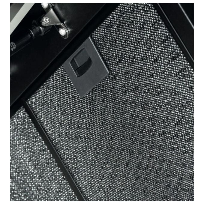 Silverline Soho Cappa Cucina Filtrante a Parete Larghezza 90 cm Funzione Anticondensa colore Nero