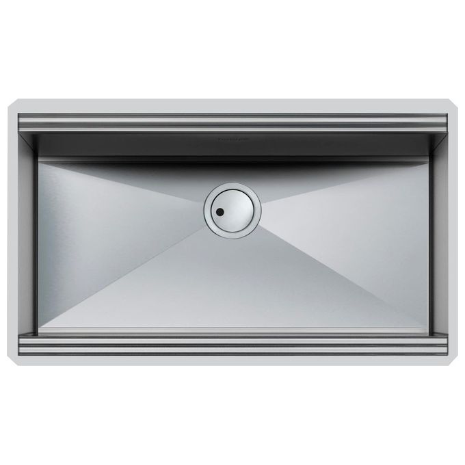Foster 1034 850 Milanello Workstation Lavello Acciaio Inox da incasso Sottotop 1 Vasca 79x46,6cm