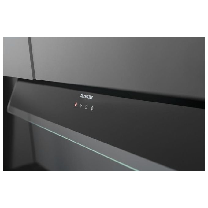 Silverline 3129.6.733.16 Cappa Cucina Aspirante da Incasso Sottopensile Larghezza 60 cm sistema Anticondensa colore Nero