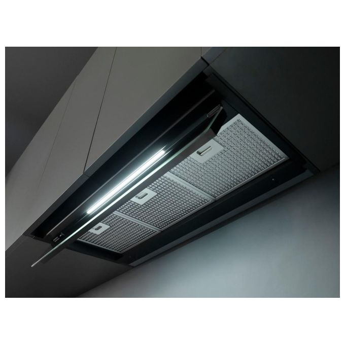 Silverline 3129.6.733.16 Cappa Cucina Aspirante da Incasso Sottopensile Larghezza 60 cm sistema Anticondensa colore Nero