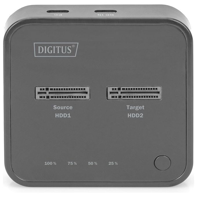 Digitus Dual M.2 Nvme Ssd Docking Station con Offline Clone Function Usb-C
