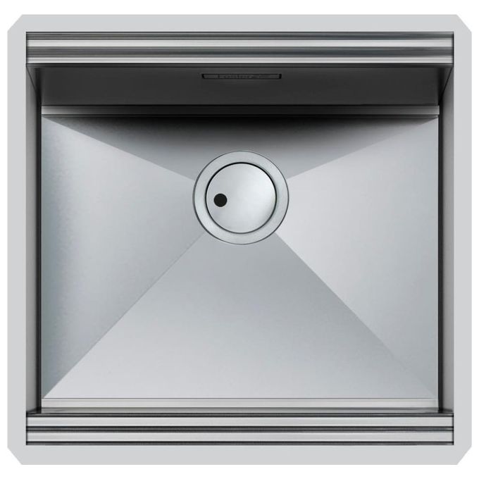 Foster 1013 850 Milano Lavello Acciaio inox Spazzolato da incasso Sottotop 1 Vasca 51x50cm