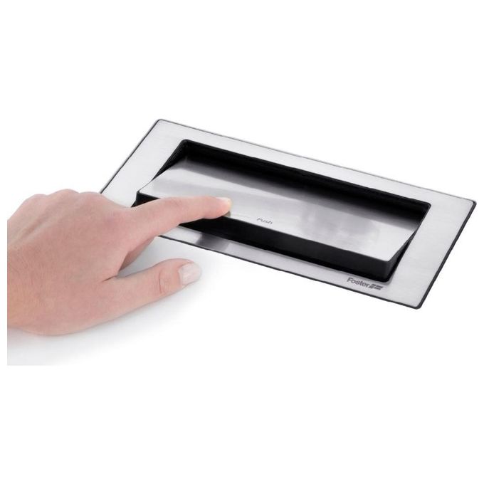 Foster 8000 010 Slot portaprese push in acciaio inox per incasso su piani da lavoro